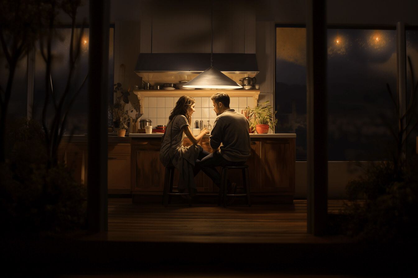 Cozy-Evening-Intimacy-at-the-Kitchen-Island Cozy-Evening-Intimacy-at-the-Kitchen-Island